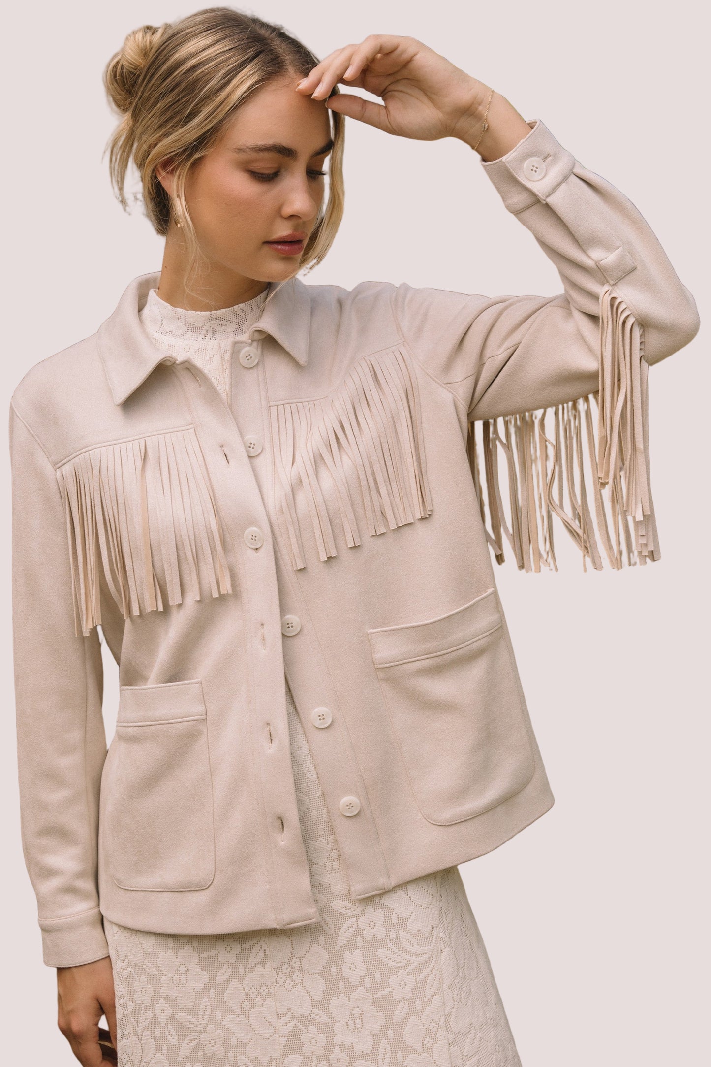 Anna Utility Jacket - Cream