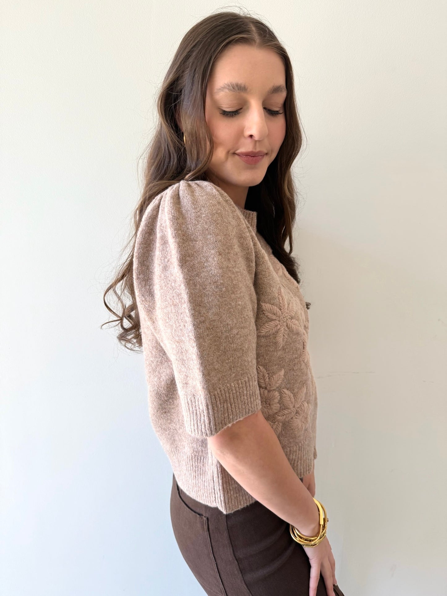 Floral Applique Sweater