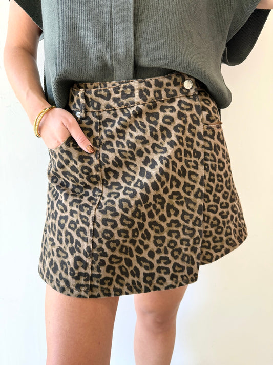 Valarie Taupe Skort