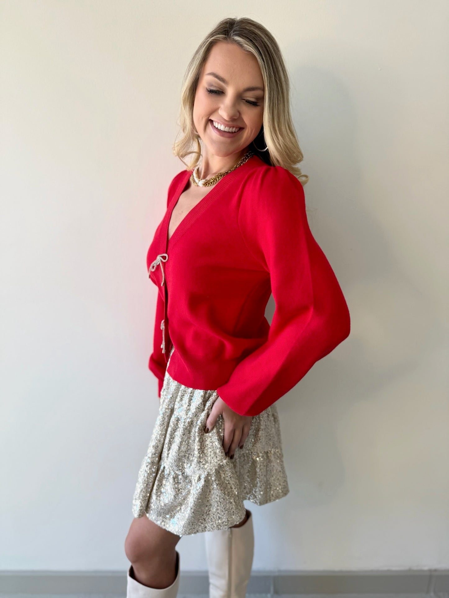 Sequin Tier Mini Skirt