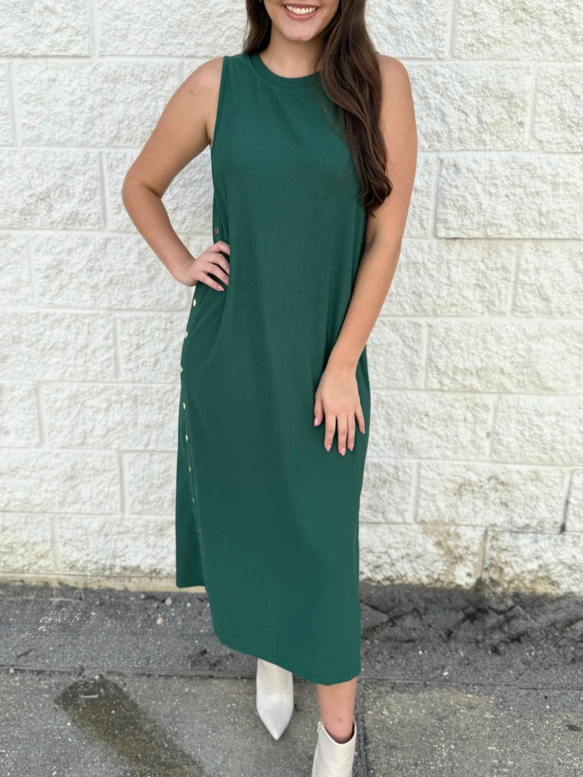 Irene Midi Dress - Green