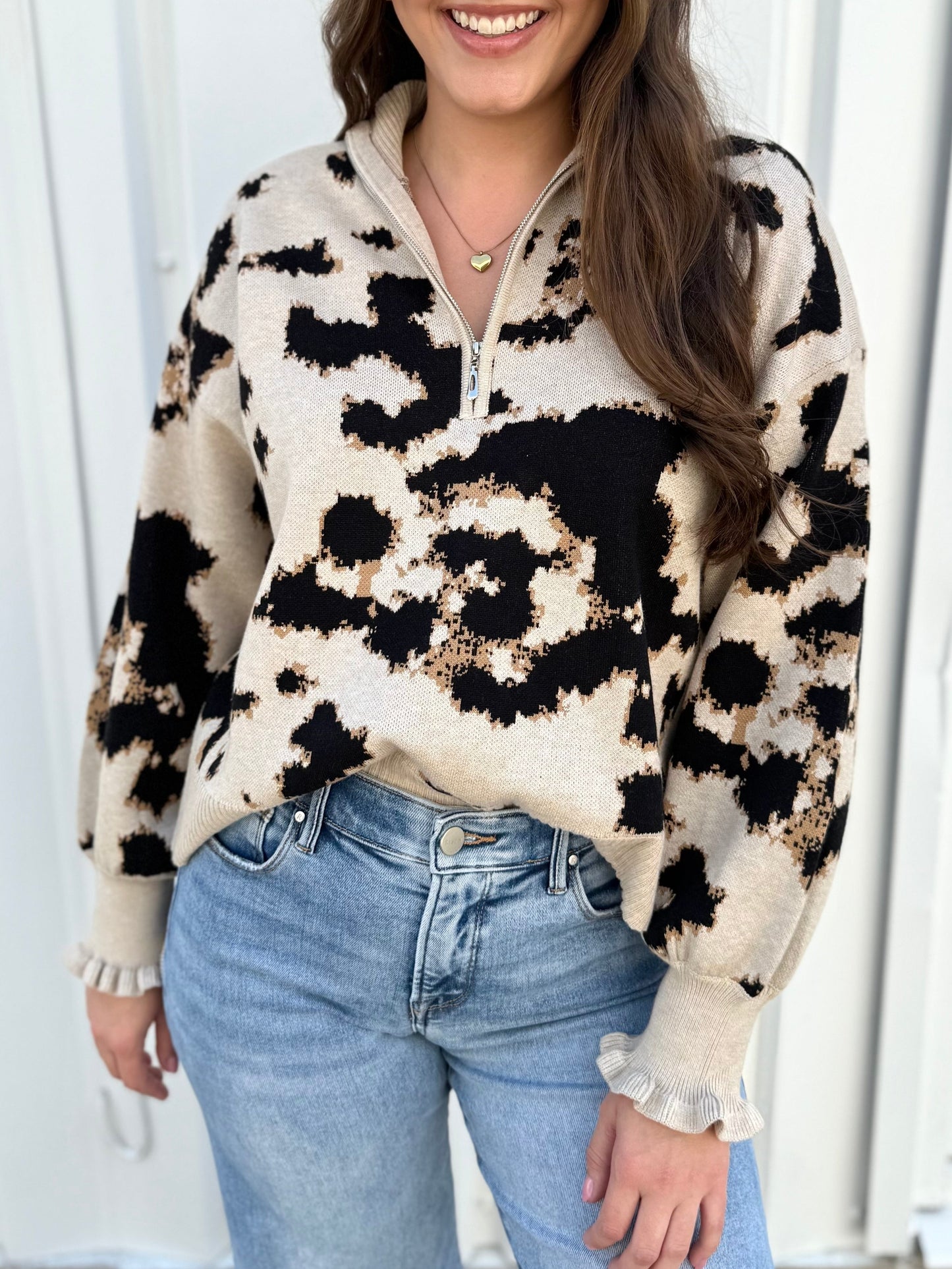 Karleigh Print Sweater
