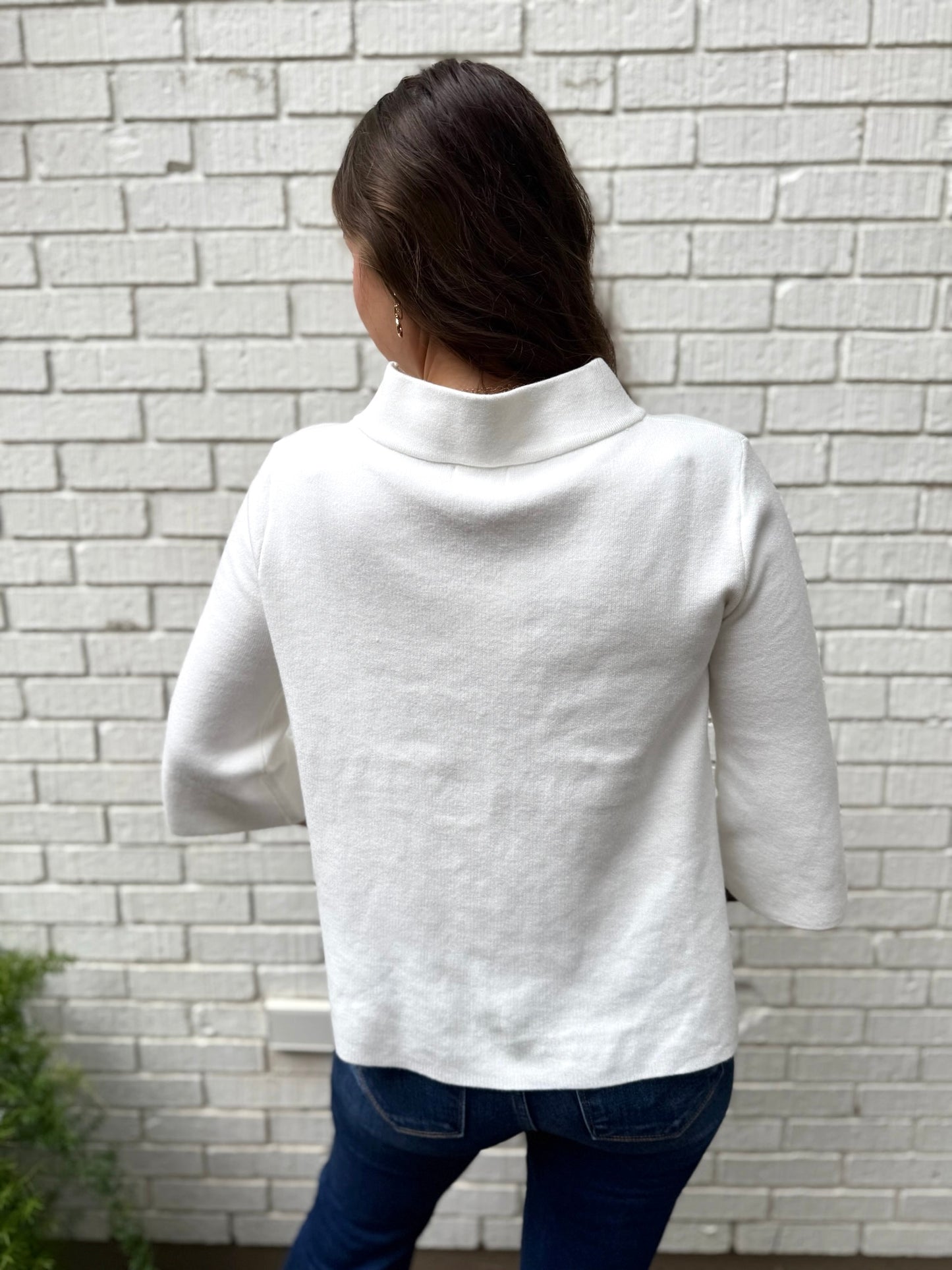 Cream Bell Sleeve Sweater