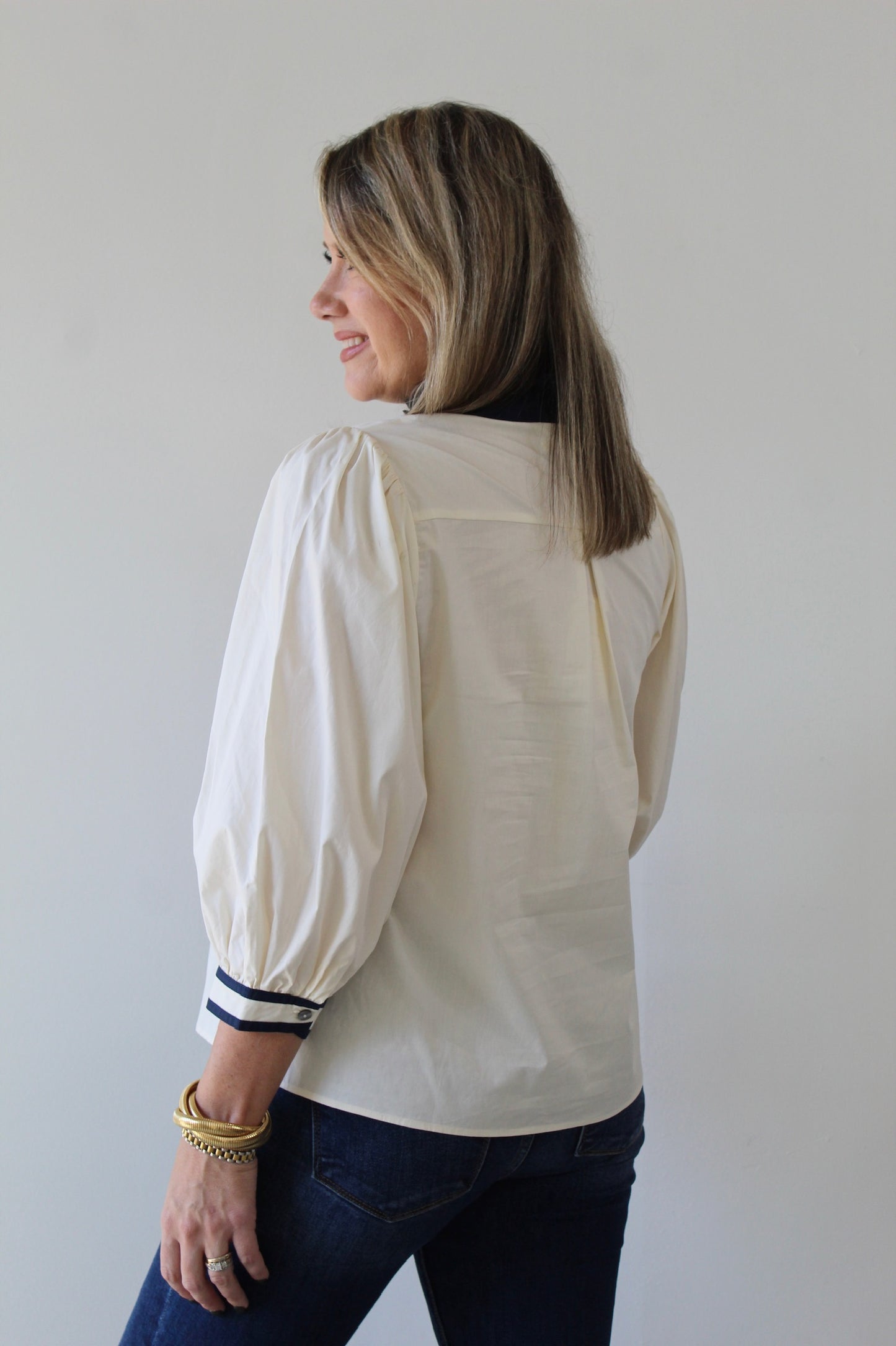 Kayla Contrast Floral Top