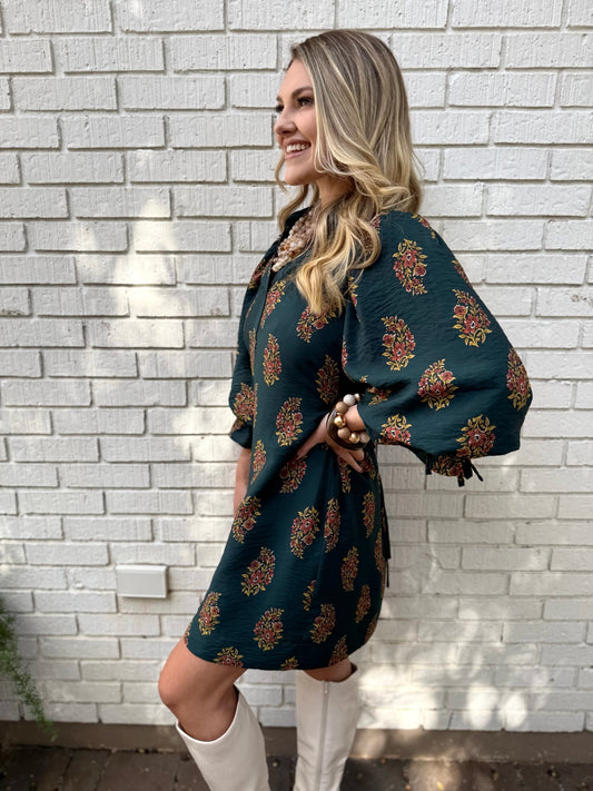 Hunter Mix Floral Print Dress