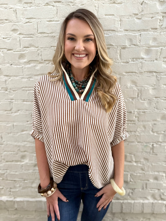 Addi Contrast Top