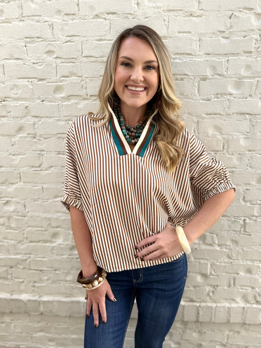 Addi Contrast Top