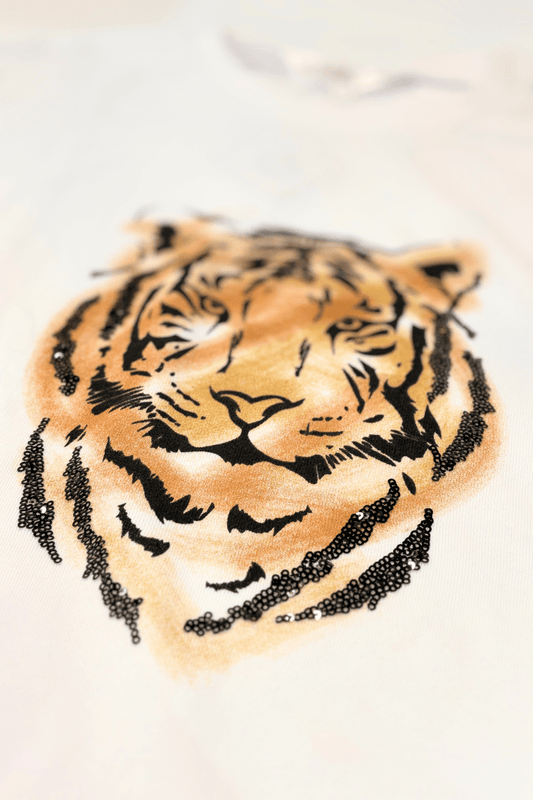 Easy Tiger Sequin Sweatshirt - Private Gallery Boutique