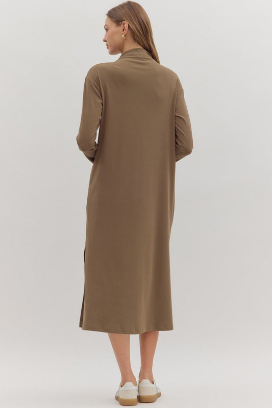 Anise Midi Dress - Mocha