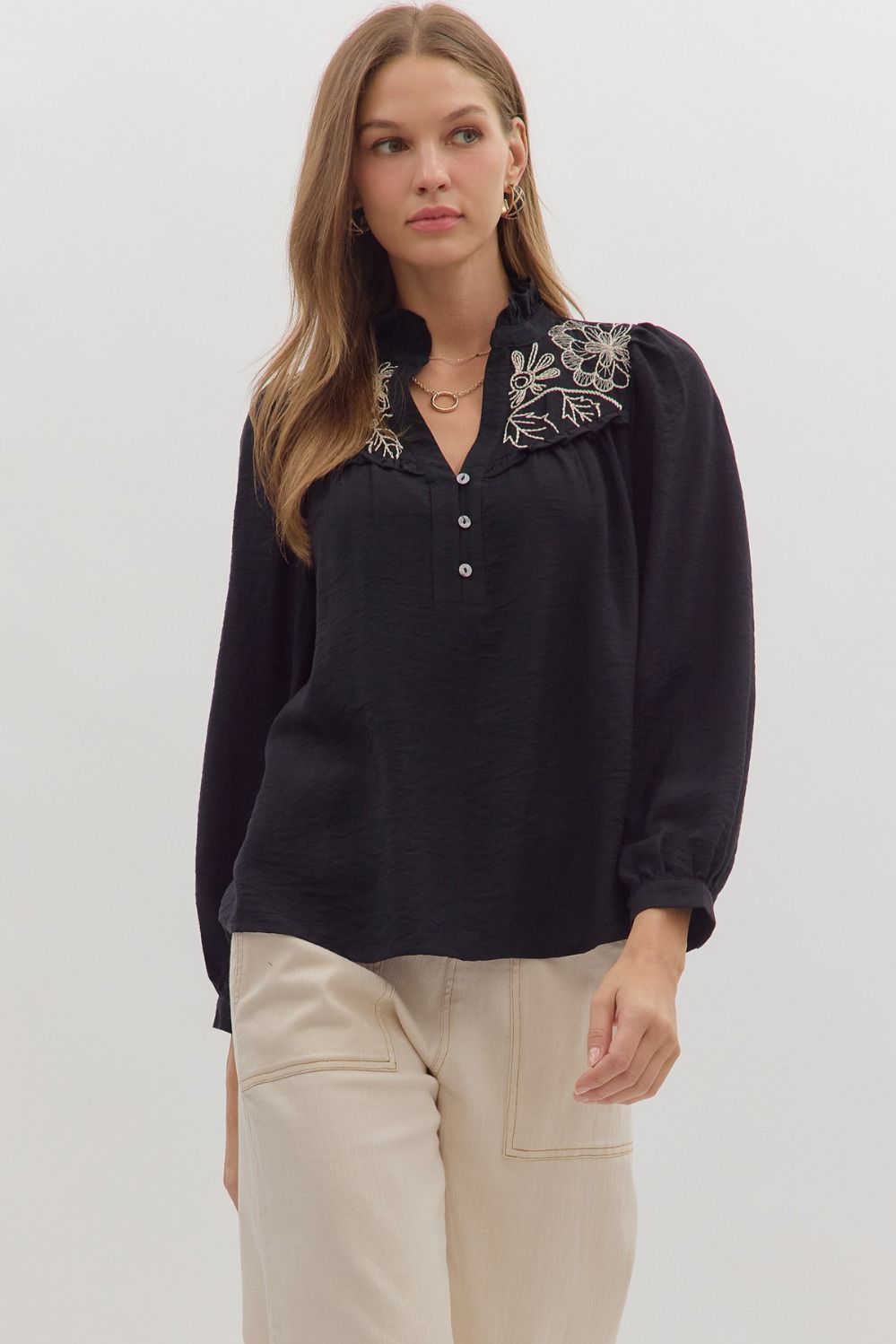 Lilith Embroidered Blouse