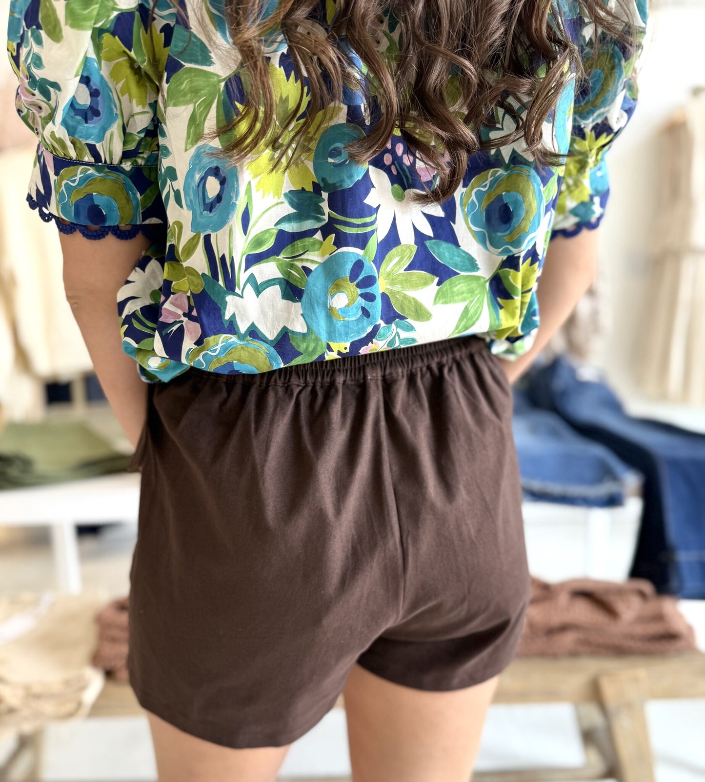 Eliana Brown Shorts