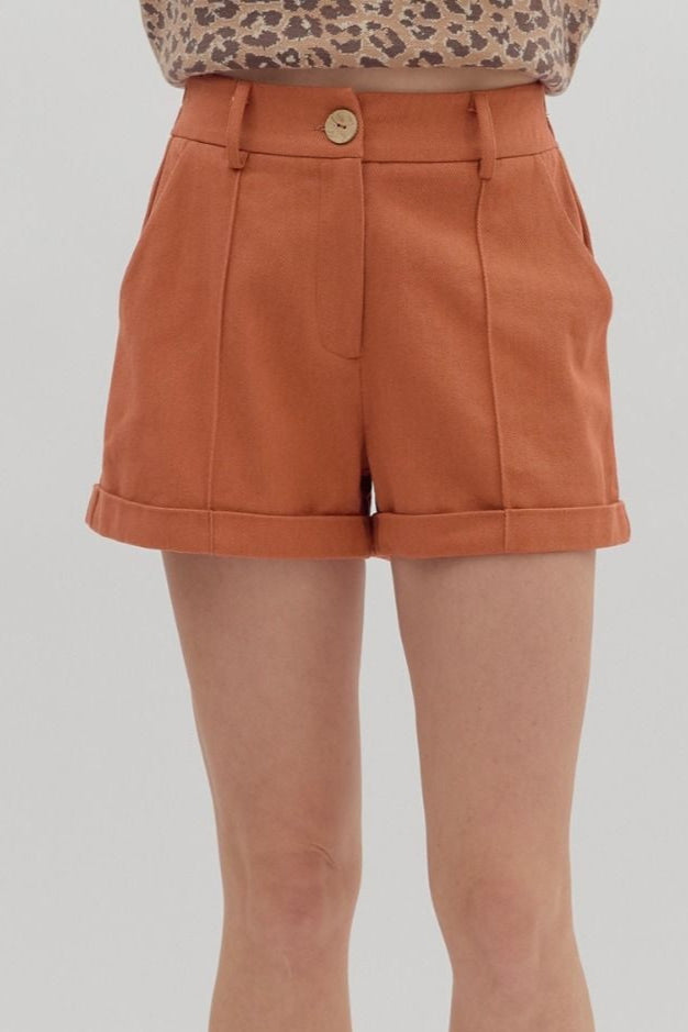 Linden Shorts - Rust