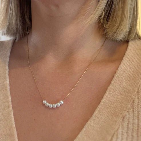 Gold 6 - Pearl Necklace - Private Gallery Boutique