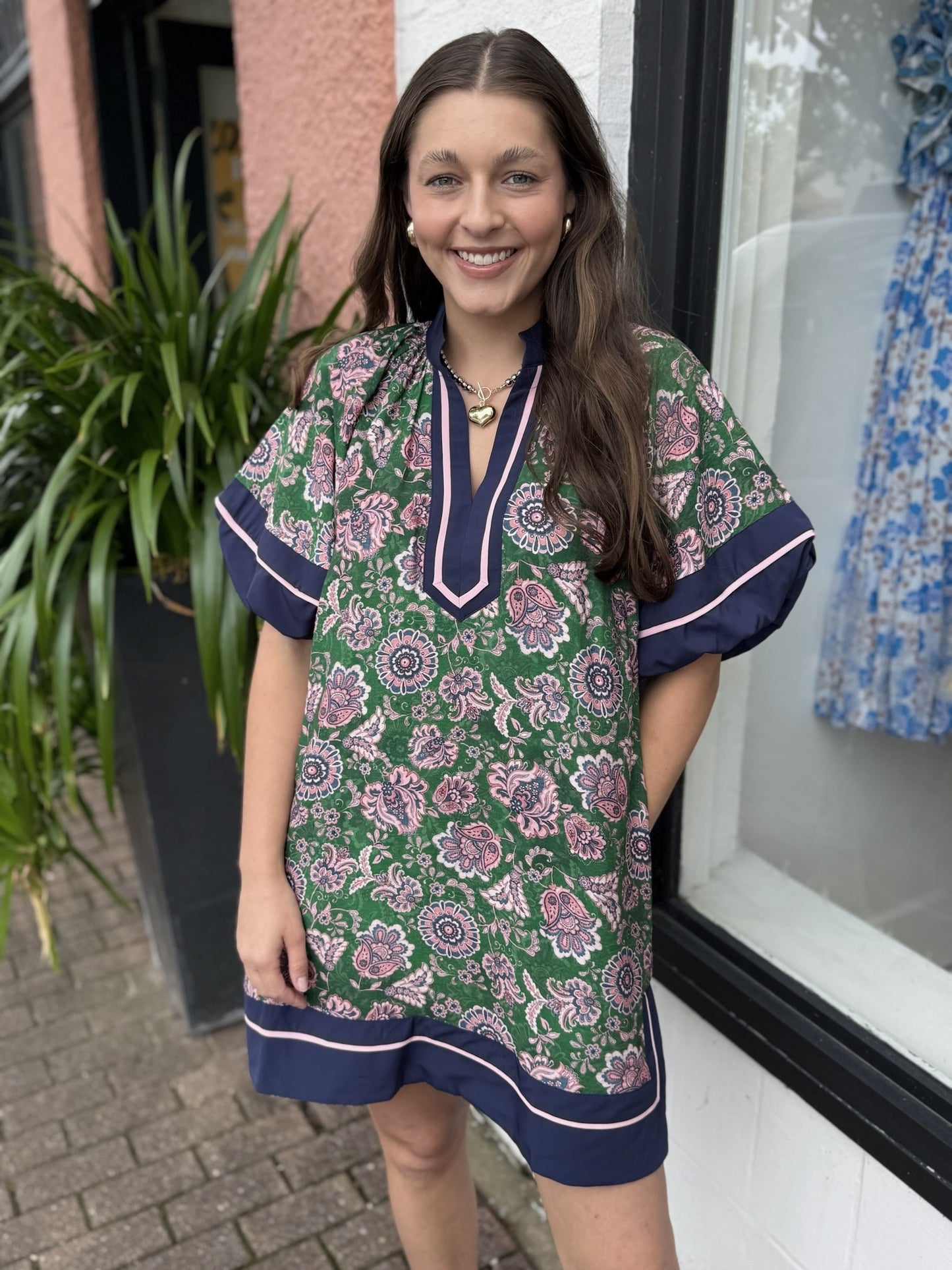 Loretta Contrast Trim Dress