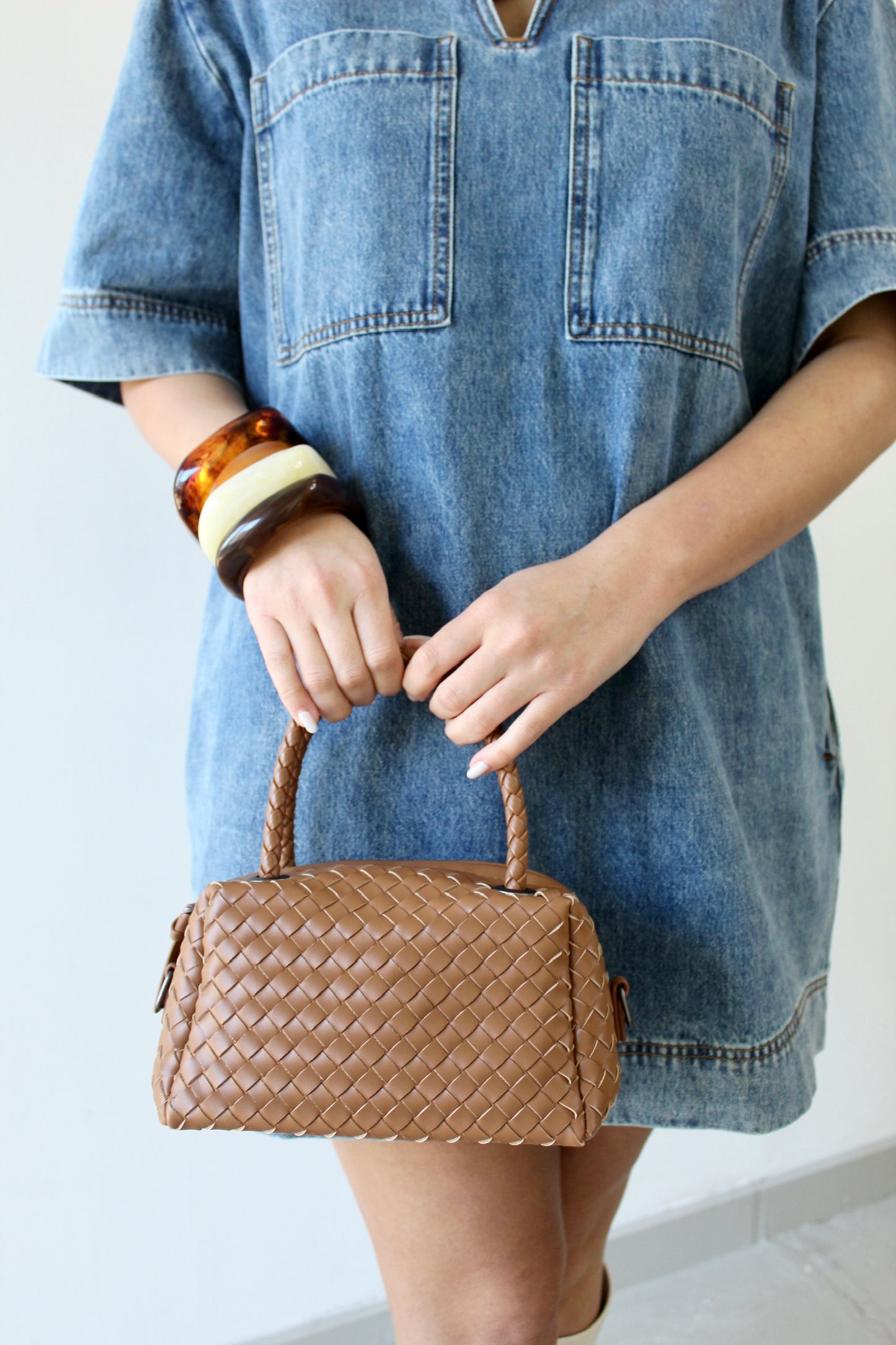 Vanessa V-neck Denim Tunic Dress