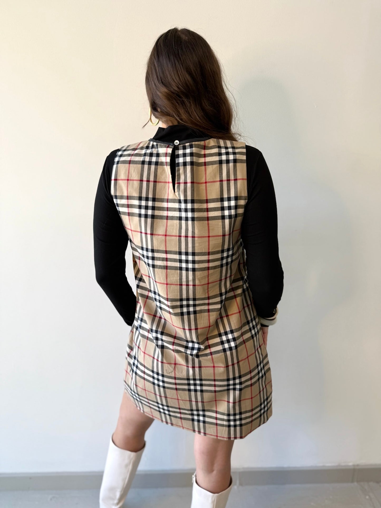 Classic Checkered Mini Dress