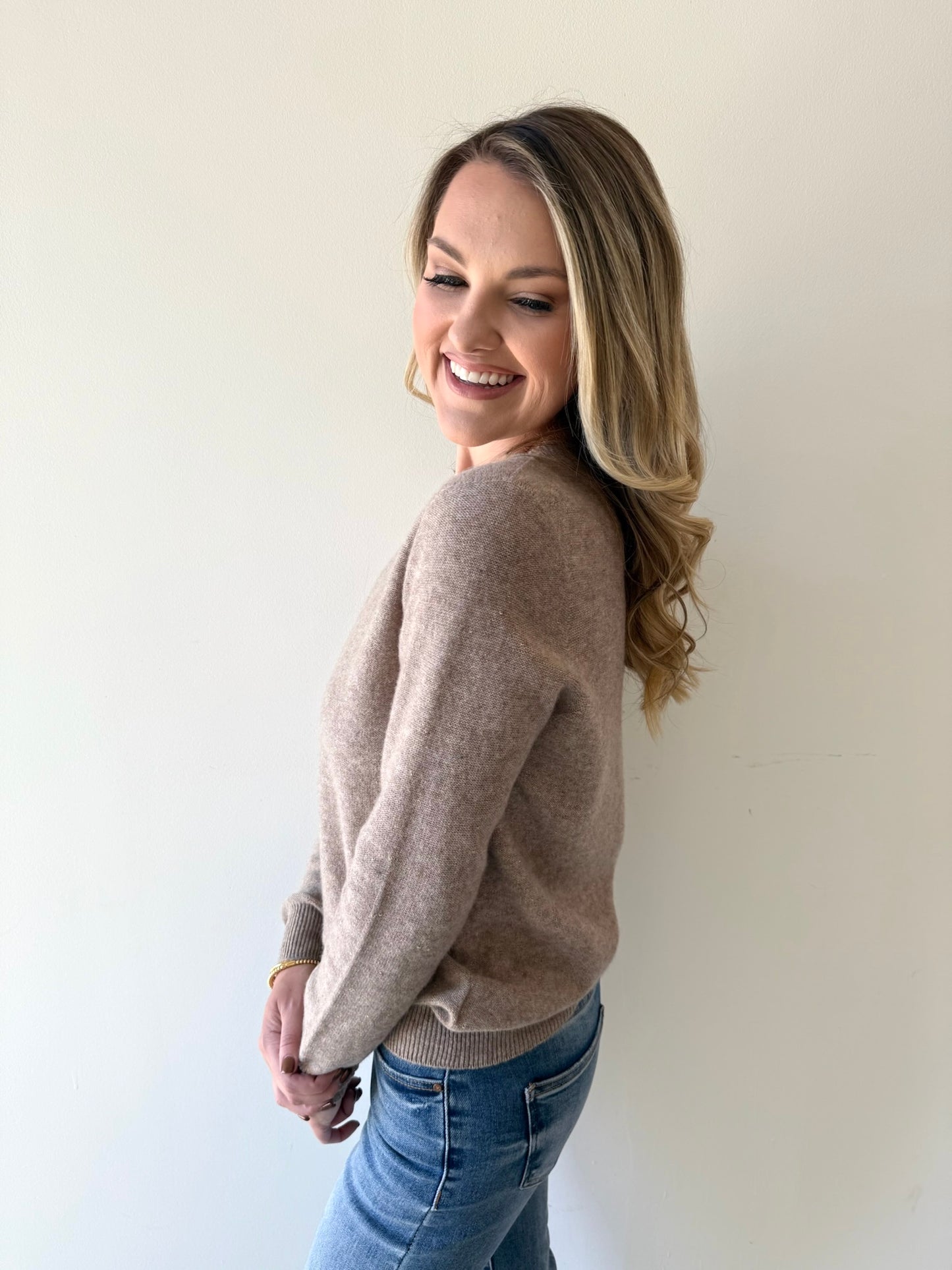 Sparkled Crew Neck Sweater