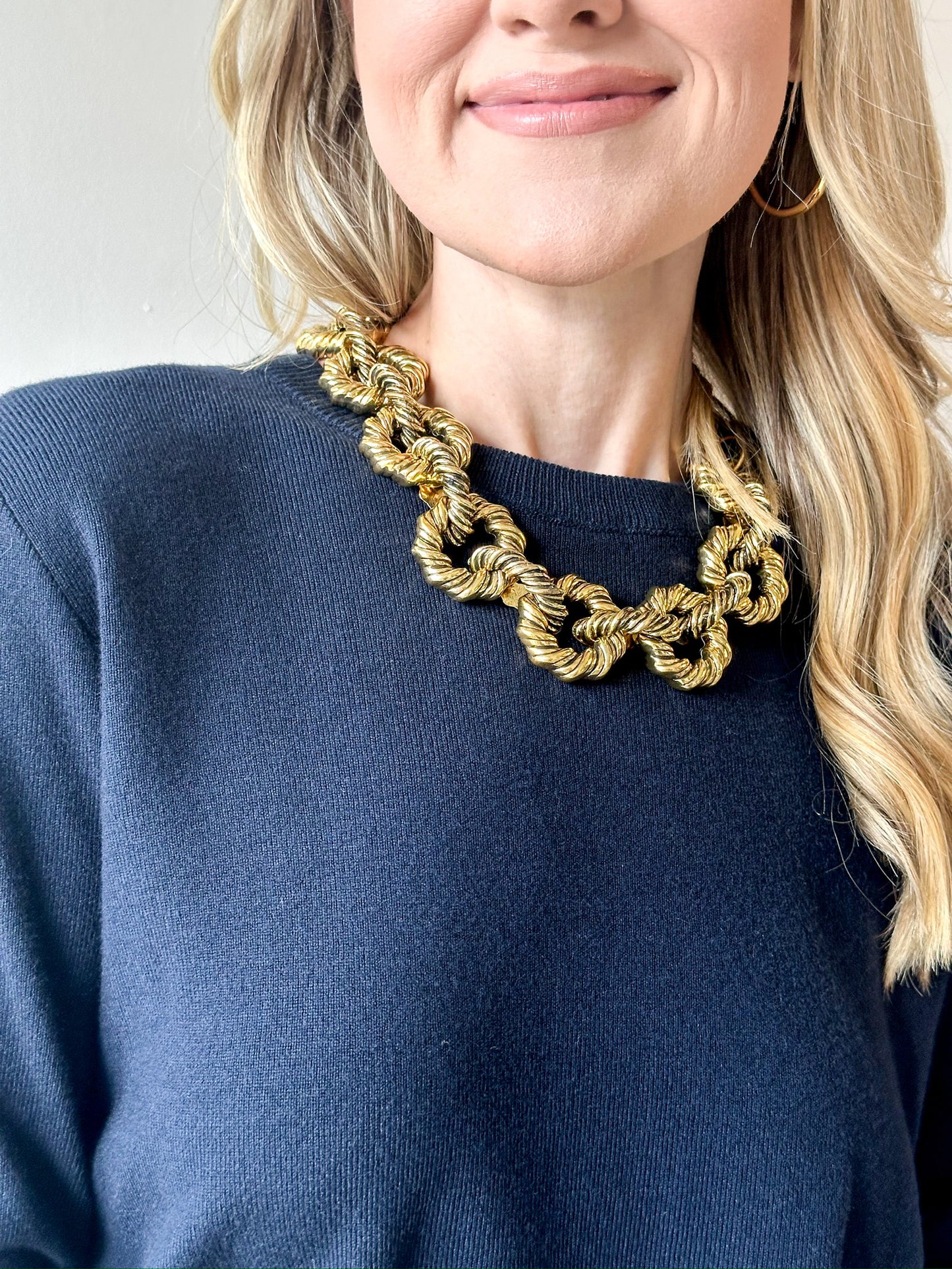 Twist Alloy Stoving Necklace