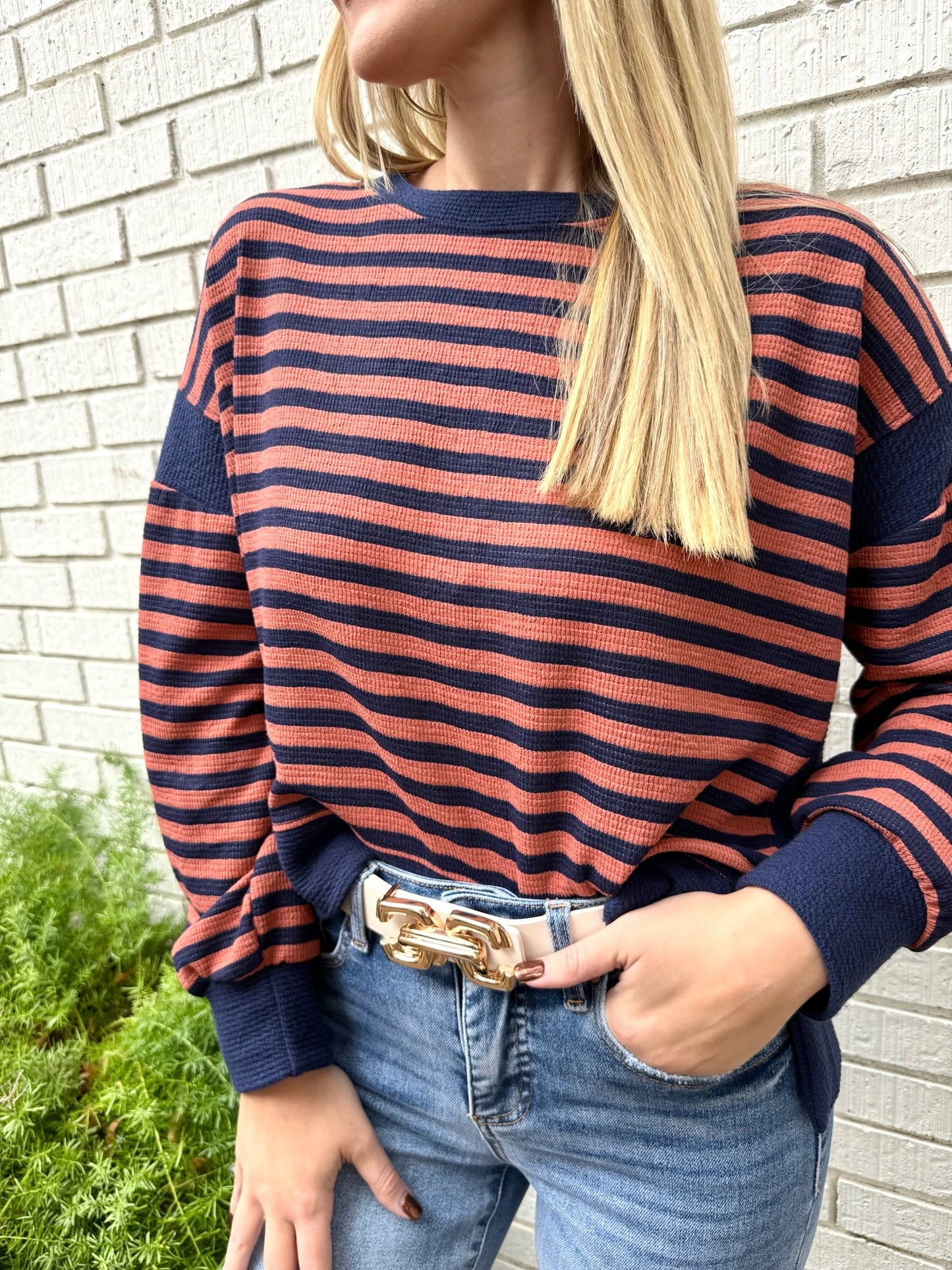 Zara Stripe Knit Top