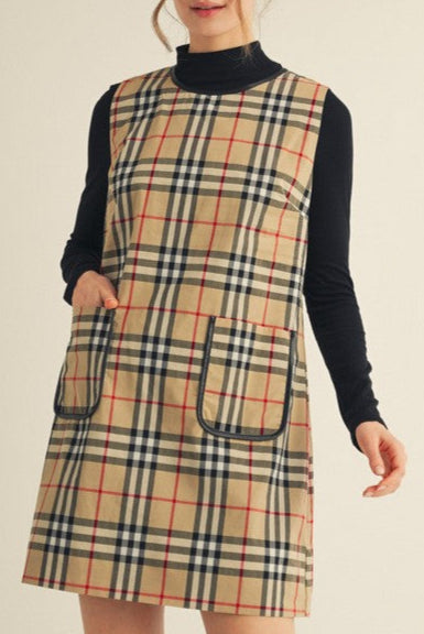 Classic Checkered Mini Dress