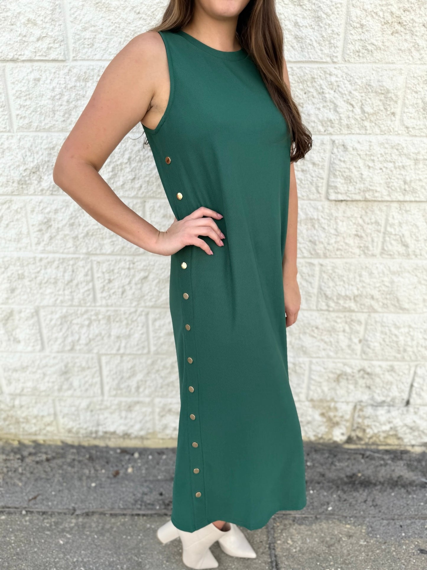 Irene Midi Dress - Green