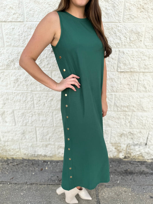 Irene Midi Dress - Green