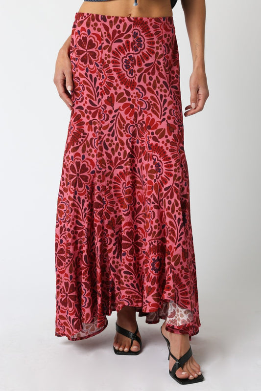 Charlie Mix Print Maxi Skirt
