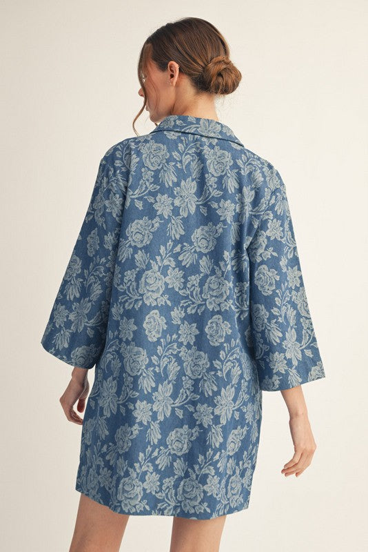 Rainey Floral Denim Dress