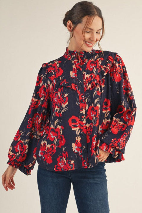 Nina Ditsy Print Top