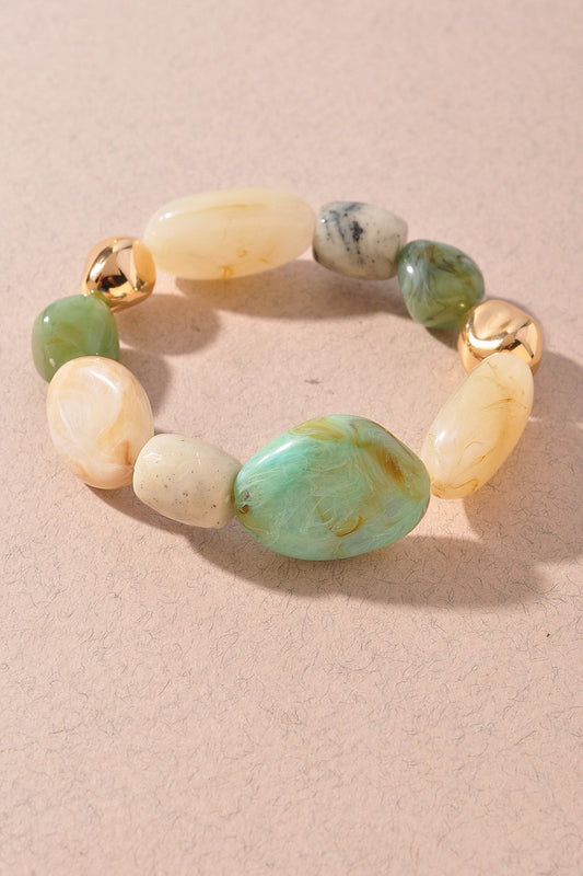 Multi Tone Beaded Bracelet