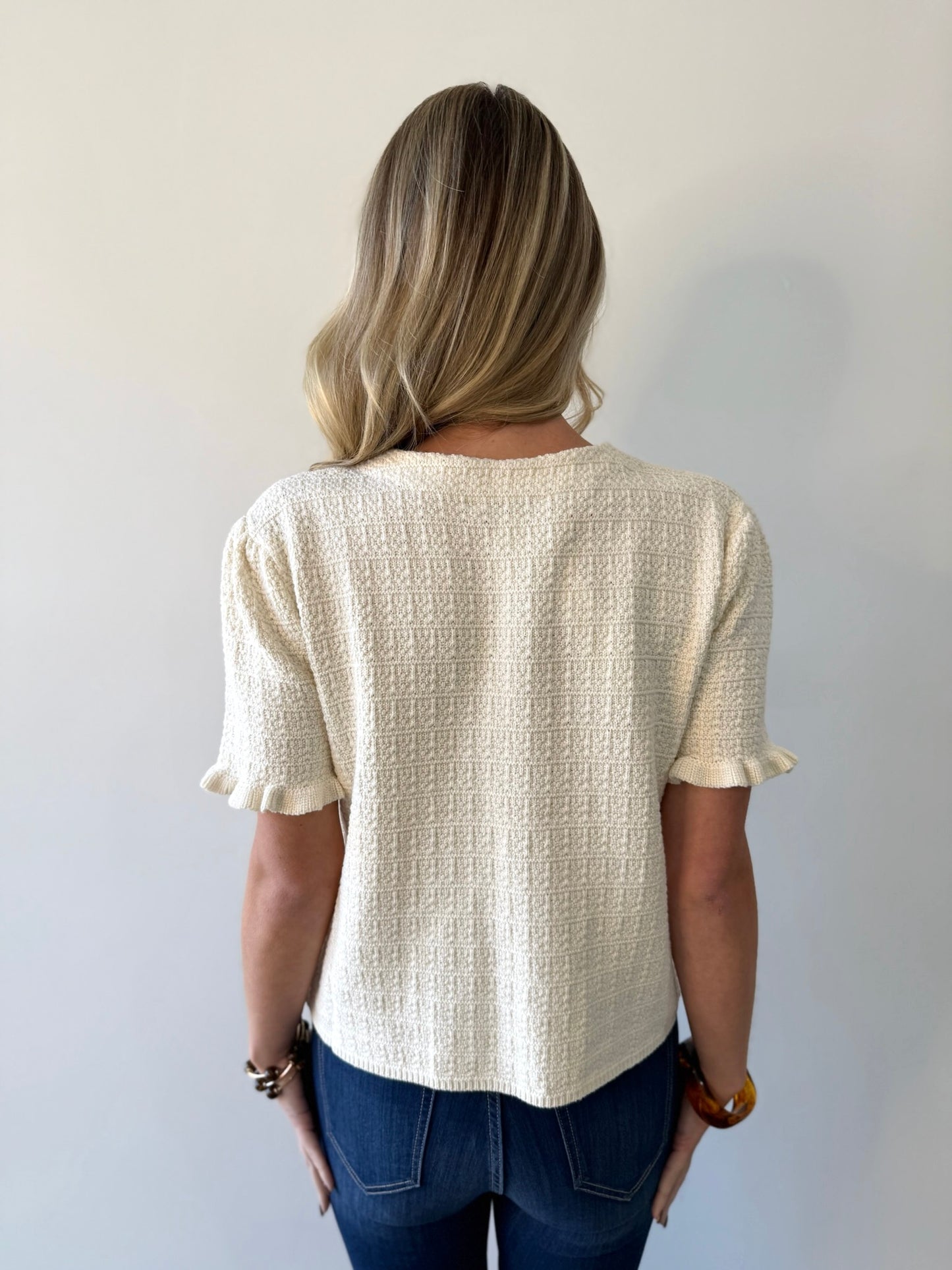 Remi Ruffled Sweater Top