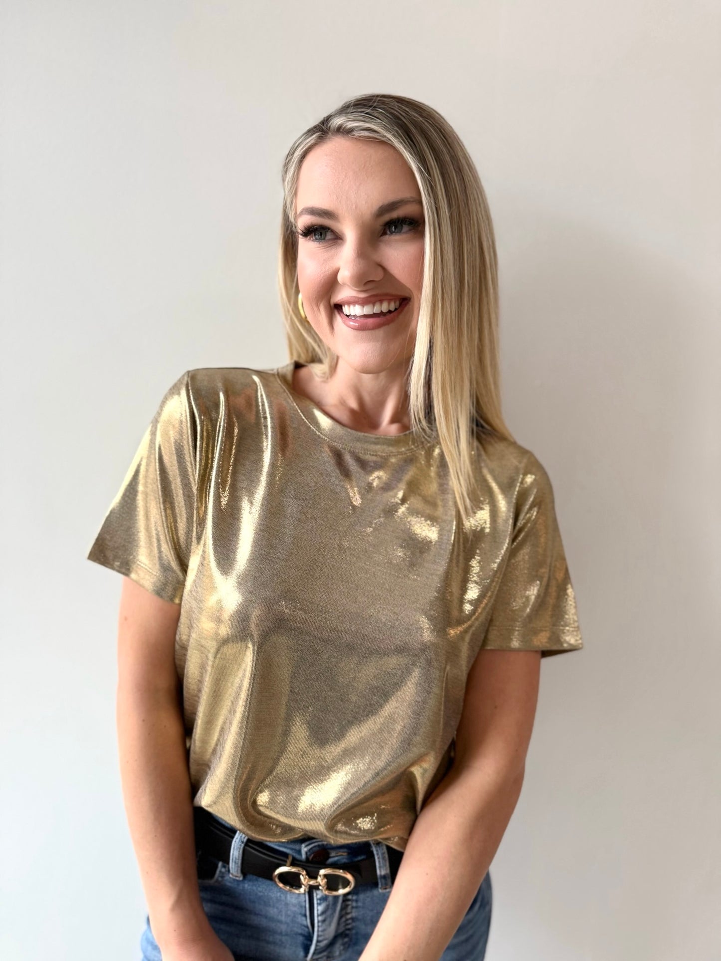 Zelda Luxe Gold Top