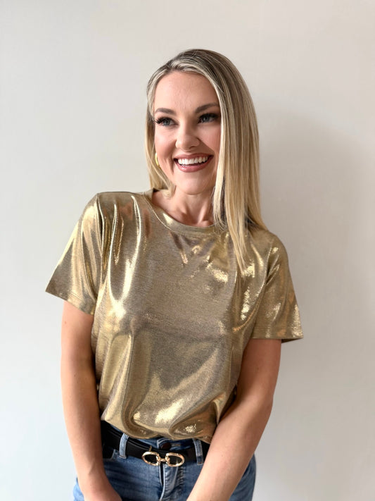 Zelda Luxe Gold Top