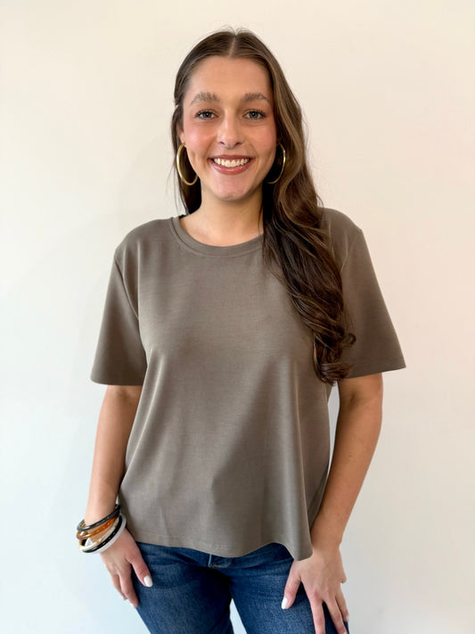 Everyday Mocha Crew Tee