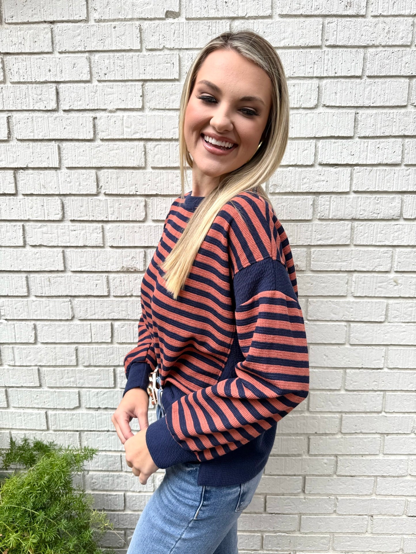 Zara Stripe Knit Top