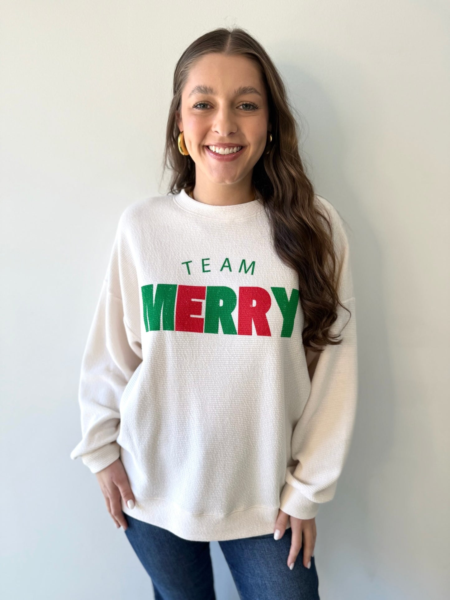 Team Merry Cloudy Knit Sweater