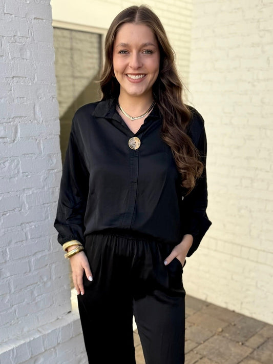 Hi-low Tunic with Gold Detail