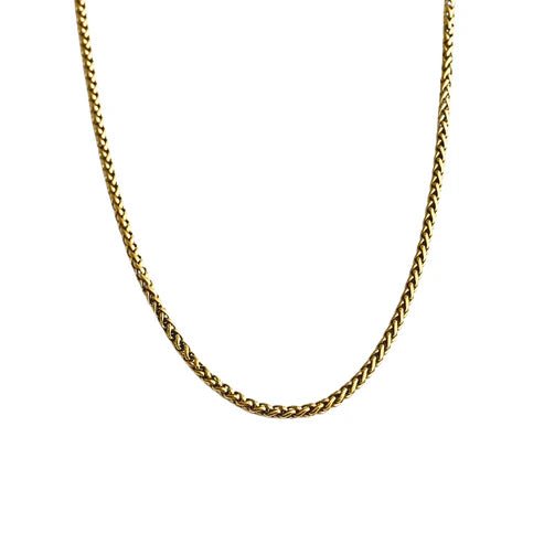 3mm Gold Basket Chain - 18" - Private Gallery Boutique