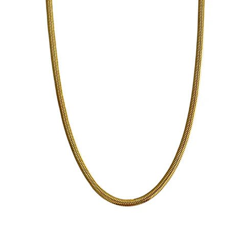 3mm Gold Herringbone Chain - 20" - Private Gallery Boutique
