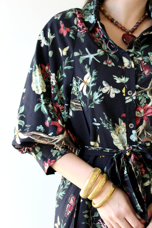 Botanical Print Dress