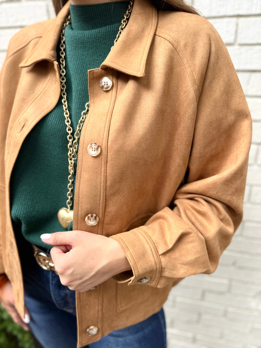 Darla Vegan Suede Jacket
