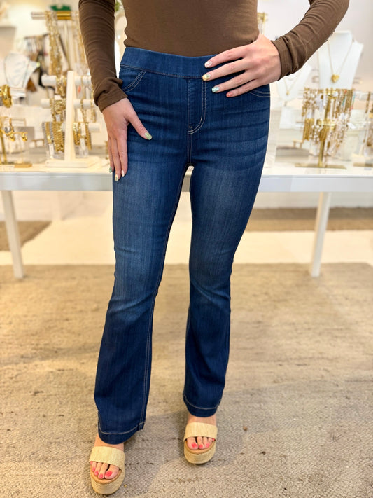 30' Inseam Mid Rise Flare Jegging