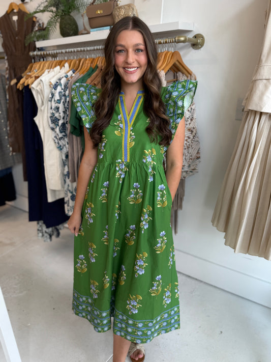 Nova Print Midi Dress