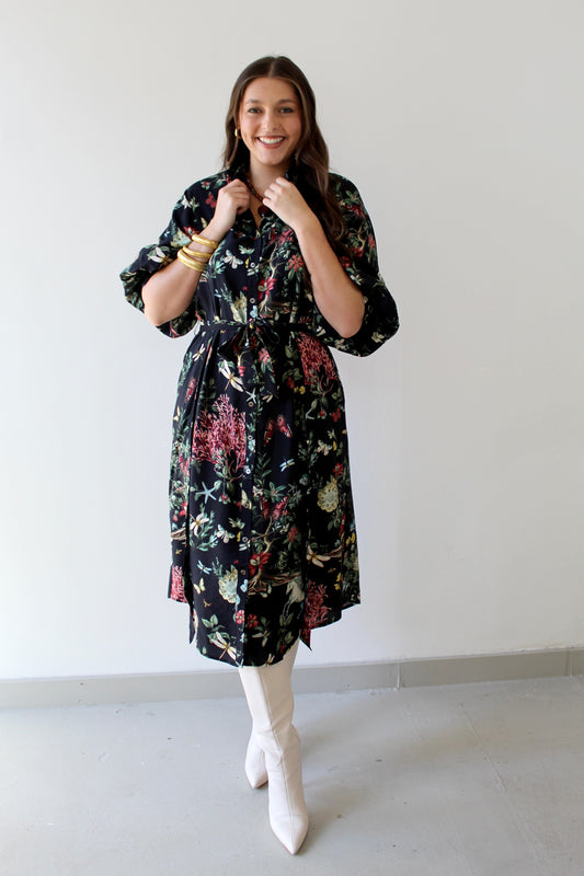 Botanical Print Dress