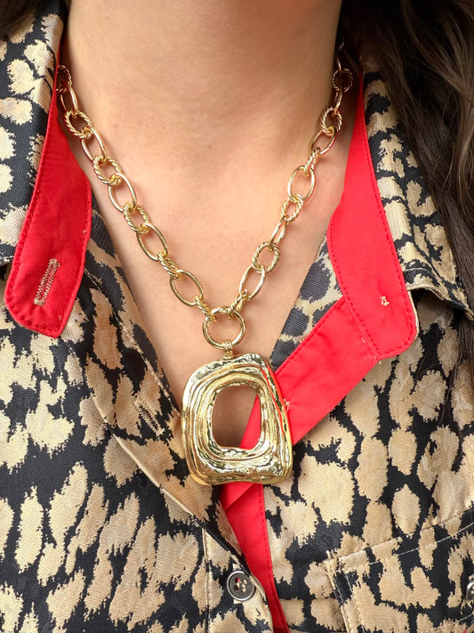 Geometric Pendant Necklace