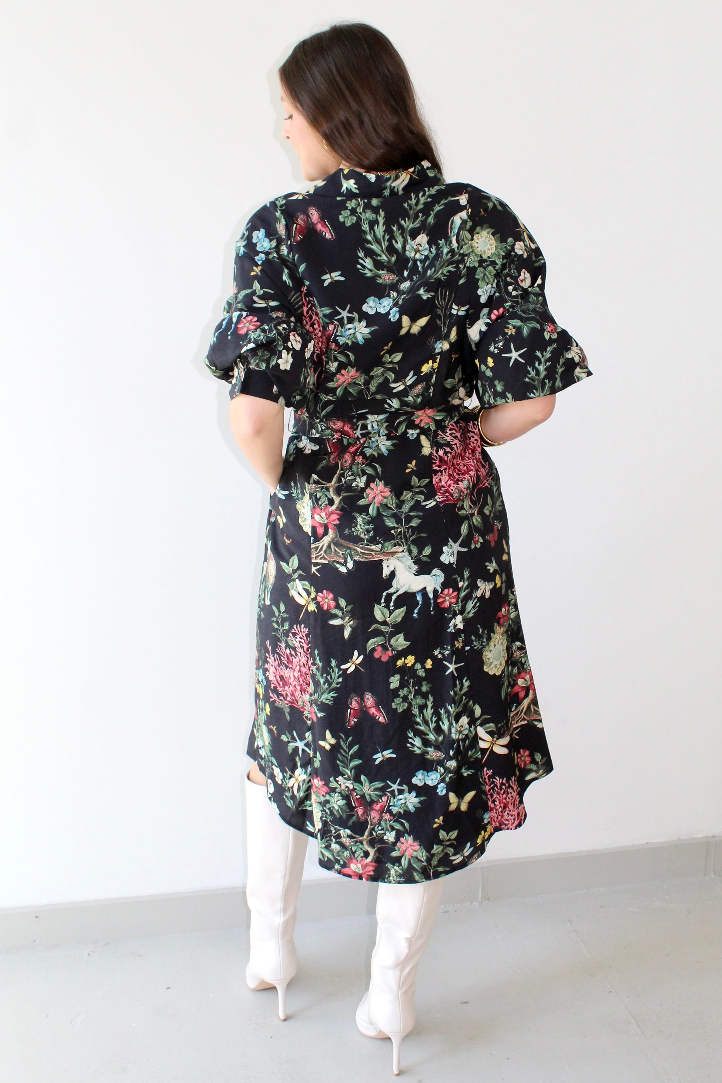 Botanical Print Dress
