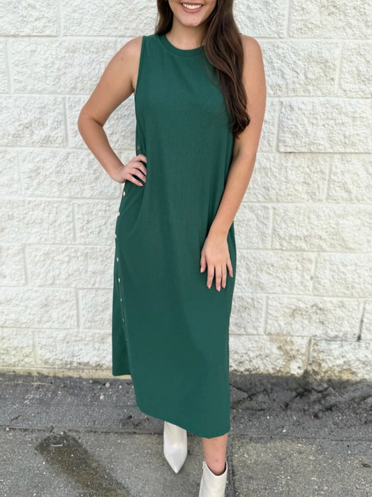 Irene Midi Dress - Green