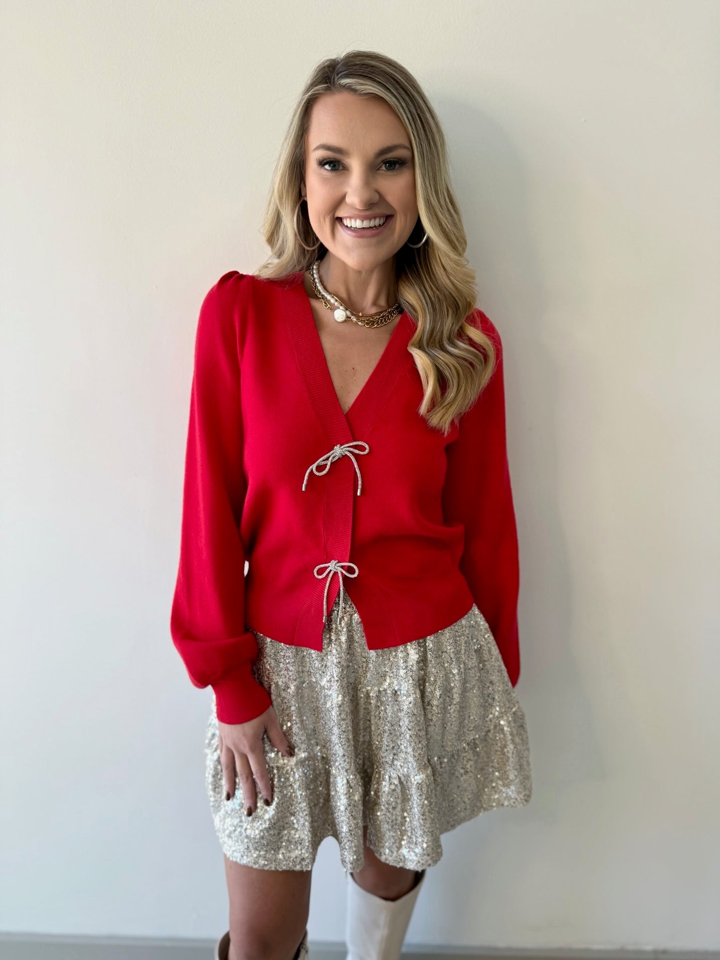 Sequin Tier Mini Skirt