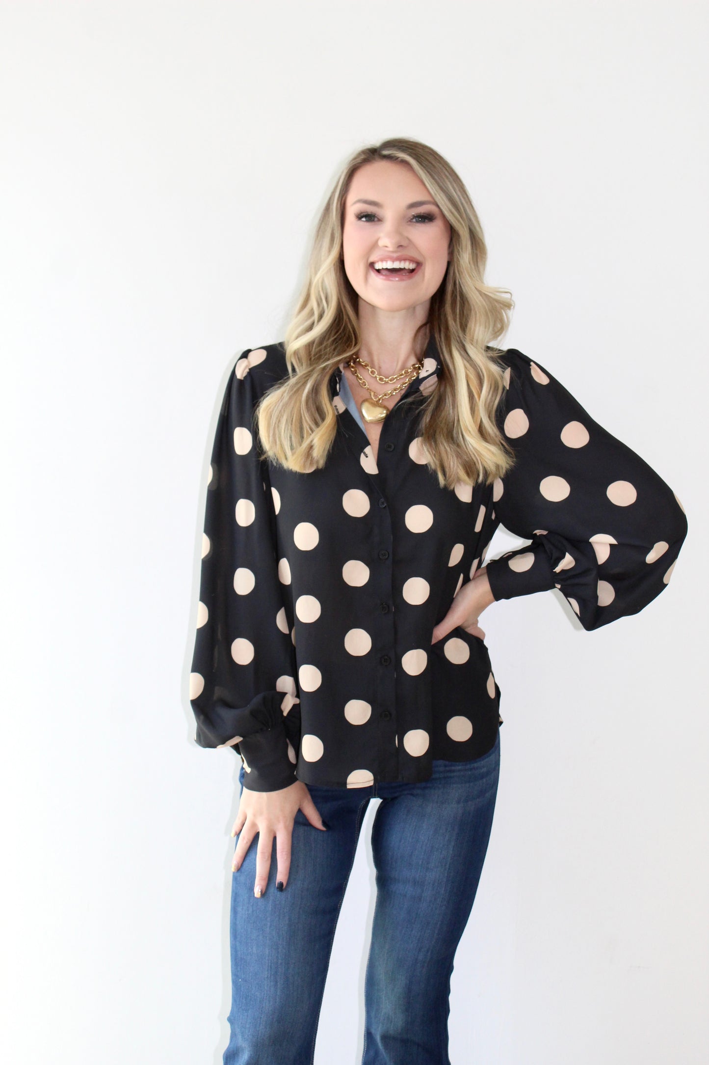 Polka Dot Blouse