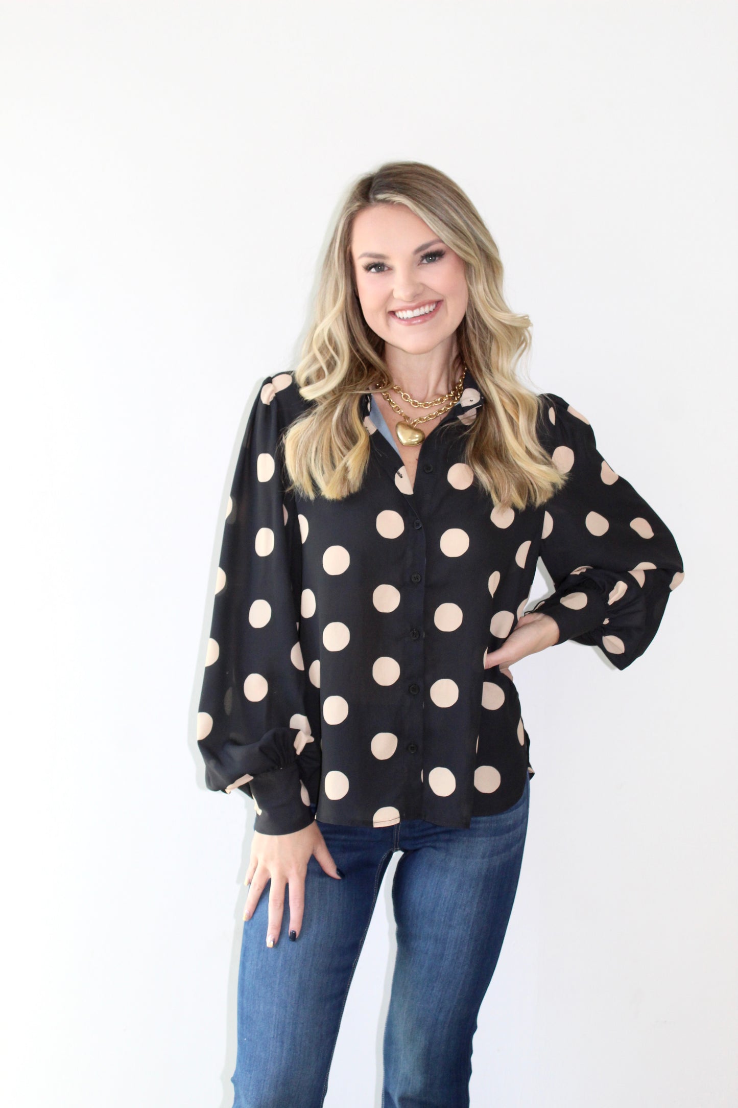 Polka Dot Blouse